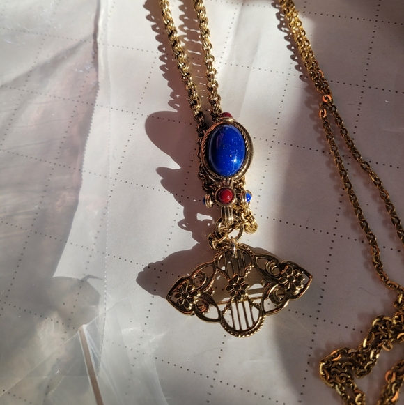 1928, Avon, Vtg Czechlosovakia Elegant Gold Gemstone Set Vintage Inspired - Picture 2 of 14